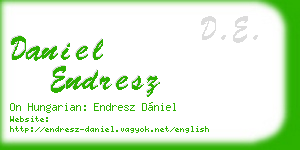 daniel endresz business card